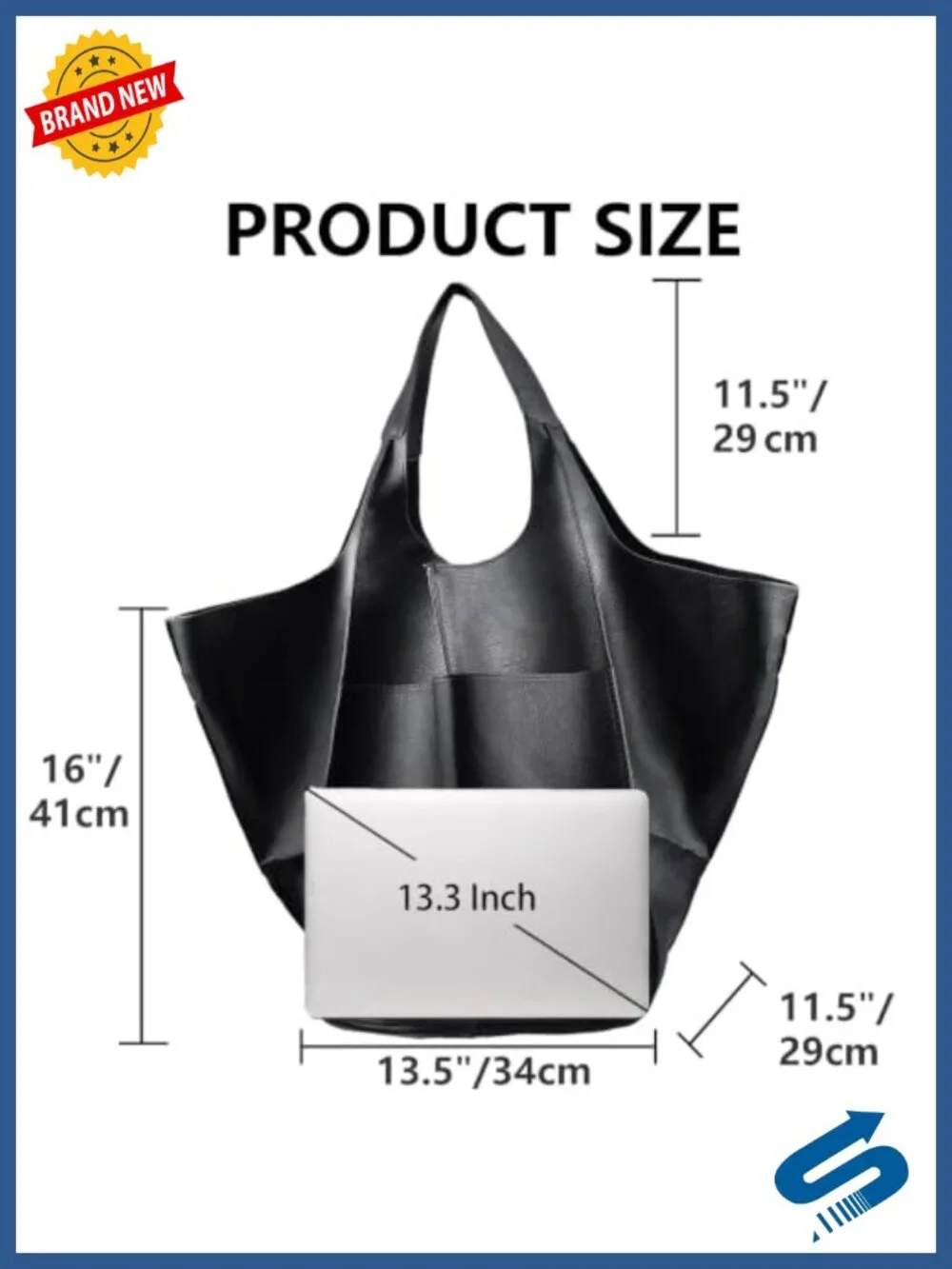Oversized PU Leather Tote Bag Huge Capacity Work Hobo Handbag Large Soft Travel